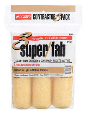 SUPER/FAB 9"X1/2"CVR 3PK