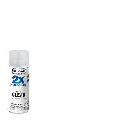 Rust-Oleum Painter's Touch 2X Ultra Cover Matte Clear Paint + Primer Spray Paint 12 oz