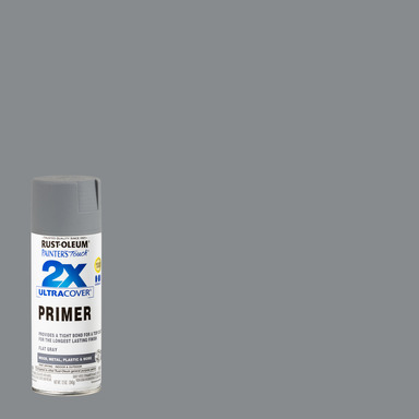 Rust-Oleum Painter's Touch 2X Ultra Cover Flat Gray Paint + Primer Spray Paint 12 oz