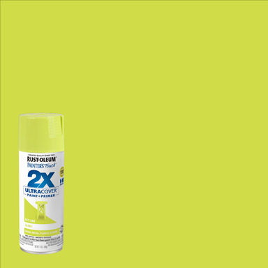 Rust-Oleum Painter's Touch 2X Ultra Cover Gloss Key Lime Paint + Primer Spray Paint 12 oz