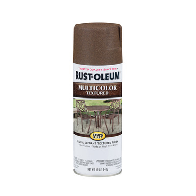 Rust-Oleum Stops Rust MultiColor Textured Autumn Brown Spray Paint 12 oz