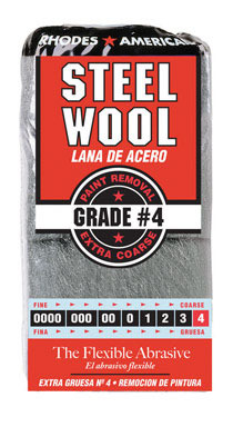 Rhodes American 4 Grade Extra Coarse Steel Wool Pad 12 pk