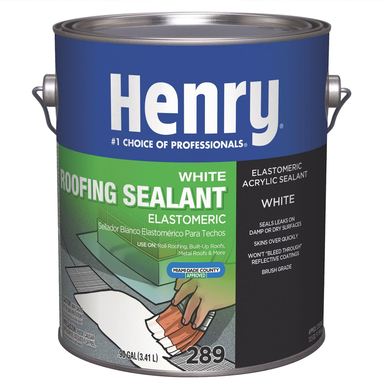 Henry Smooth White Elastomeric Acrylic Roofing Sealant 0.9 gal