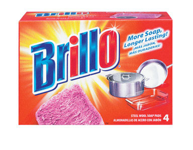 BRILLO STEEL WL PADS 4CT