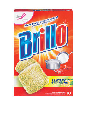 BRILLO WL PAD LEMN 10CT