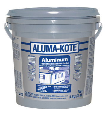 Gardner Aluma-Kote Gloss Silver Fibered Aluminum Roof Coating 1 gal