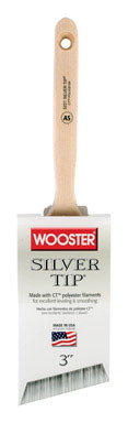 Silver Tip Angled Paint Brush 3"