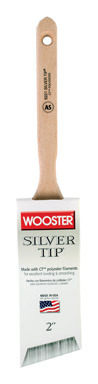 Silver Tip Angled Paint Brush 2"