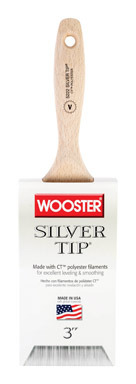 Silver Tip Flat Paint Brush 3"