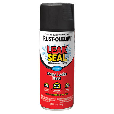 Rust-Oleum Black Leakseal Flexible Rubber Sealant 12 oz
