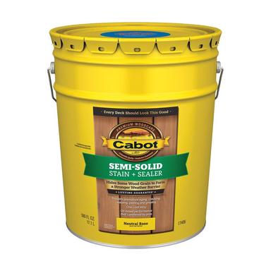 Cabot Semi-Solid Tintable Neutral Base Oil-Based Refined Natural Linseed Oil Deck and Siding Stain 5