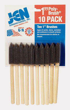 PAINTBRUSH FOAM 1" 10PK