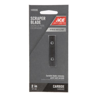 Ace 2 in. W Tungsten Carbide Double Edge Scraper Blade
