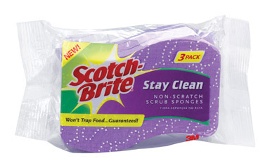 SPONGE SCRB STAYCLEAN3PK