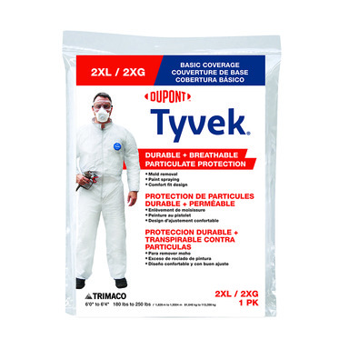 TYVEK COVRALL 2XL HVYDTY