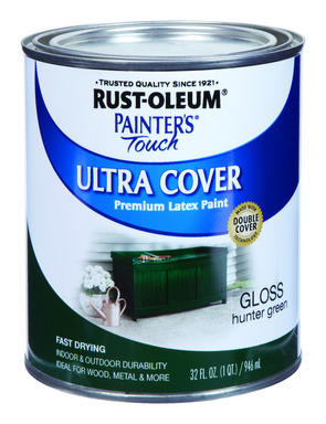 Rust-Oleum Painter's Touch Gloss Hunter Green Ultra Cover Paint Exterior and Interior 200 g/L 1 qt