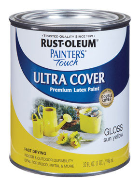Rust-Oleum Painters Touch 2X Ultra Cover Gloss Sun Yellow Ultra Cover Paint Exterior and Interior 20