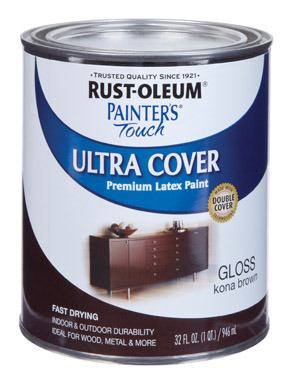 Rust-Oleum Painters Touch 2X Ultra Cover Gloss Kona Brown Ultra Cover Paint Exterior and Interior 20