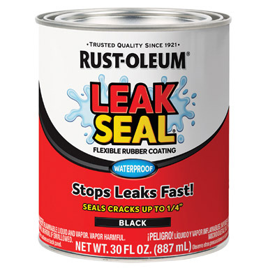 LEAKSEAL RUBBER 1QT BLK