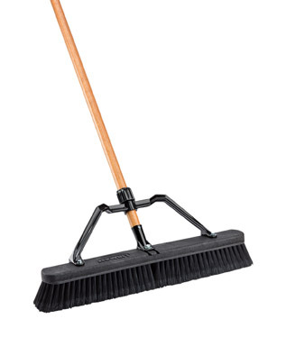 PLASTIC PUSH BROOM 24"