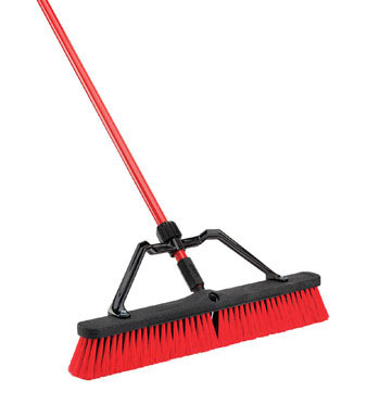 PUSH BROOM POLY HD 24"