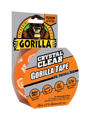 Gorilla  Clear Tape 1.88"x9yd