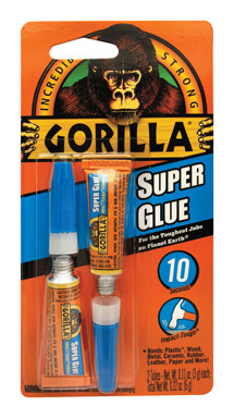 Gorilla Super Glue Two 3G Tubes
