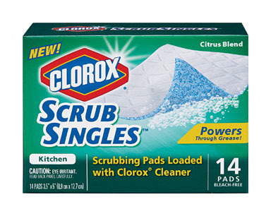 CLOROX KITCHEN SCRUB PADS 12/14C