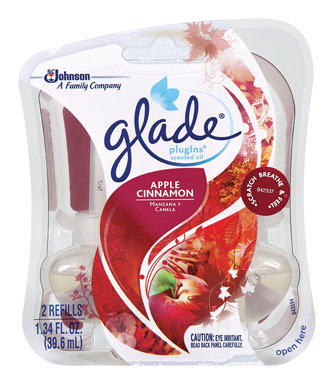 Glade Plug-Ins Apple Cinnamon Scent Air Freshener Refill 1.34 oz Liquid
