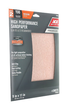 SANDPAPER 9X11 150G 4PK