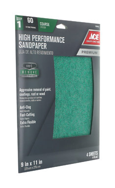 SANDPAPER 9X11 60G 4PK