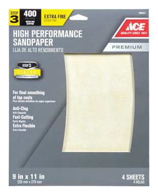 SANDPAPER 9X11 400G 4PK