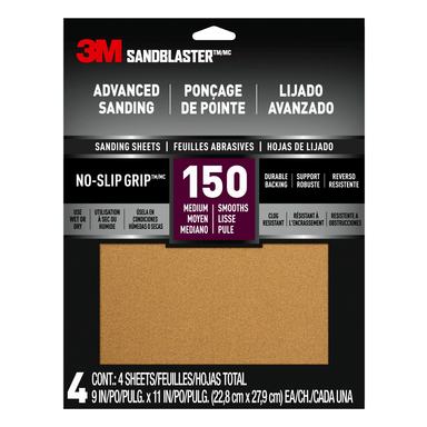 SANDPAPER 9X11 150G 4PK