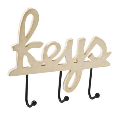 KEYS HLDR 3 MTL HOOKS