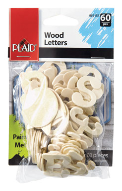 1" WOOD LETTERS (60PC)