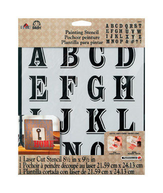 STENCIL PEDDLER ALPHABET