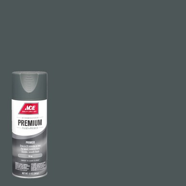 Ace Premium Smooth Gray Enamel Primer Spray Paint 12 oz
