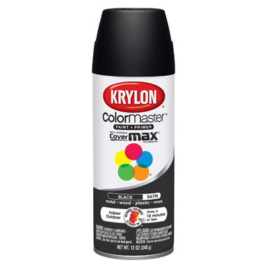 Krylon 51613 Sat Black Spray