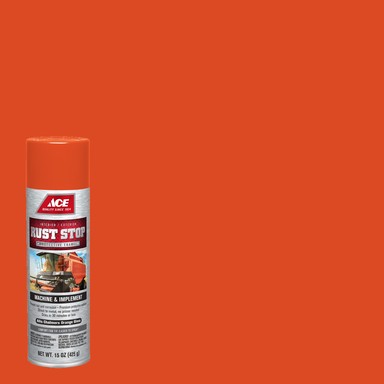 Ace Rust Stop Gloss Allis Chalmers Orange Protective Enamel Spray 15 oz