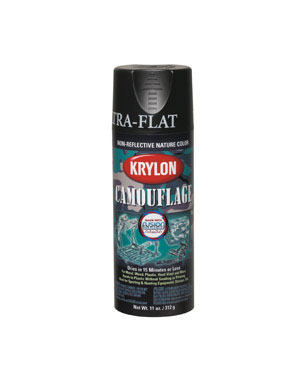 SPRYPAINT CAMOFL BLK12OZ