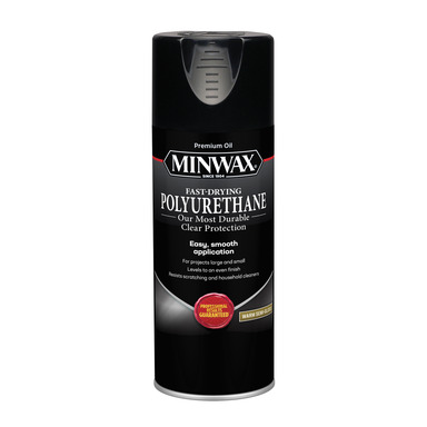 Minwax Fast-Drying Polyurethane Aerosol Semi-Gloss Clear Oil-Based Fast-Drying Polyurethane 11.5 oz