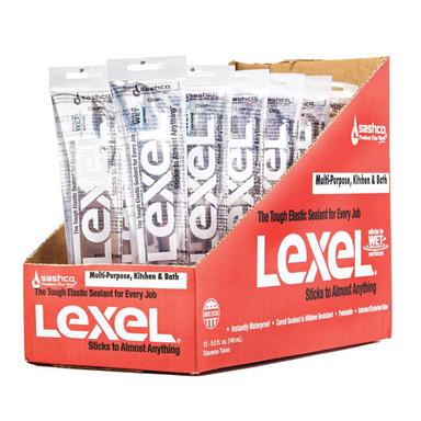 Sashco Lexel Clear Elastomeric Sealant 5 oz