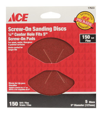 SANDDISC 5"FINE 5PK ACE