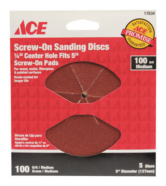 SANDDISC 5"MEDIUM5PK ACE