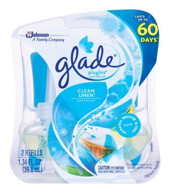 Glade Plug-Ins Clean Linen Scent Air Freshener Refill 1.34 oz Liquid