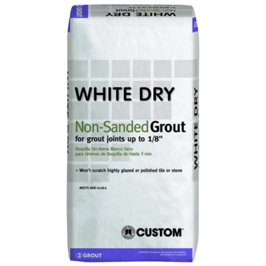 GROUT WHT DRY/NO-SND 25#
