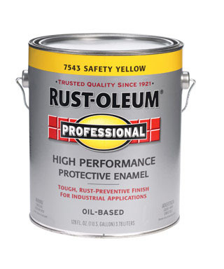 Rust-Oleum Professional Indoor and Outdoor Safety Yellow Protective Paint 1 gal