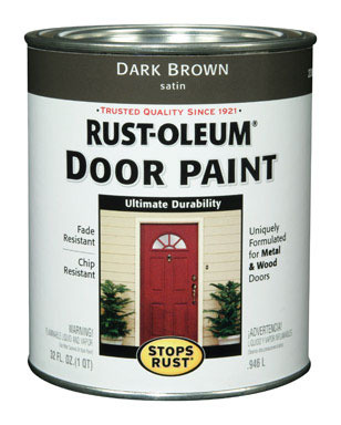 DOOR PAINT DARK BROWN QT