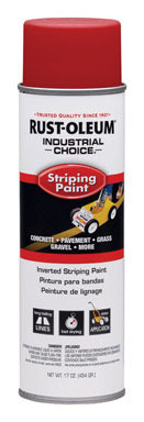 Rust-Oleum Industrial Choice Red Inverted Striping Paint 18 oz