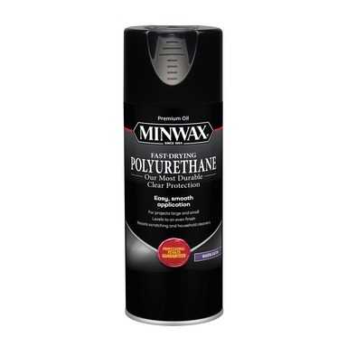 Minwax Fast-Drying Polyurethane Aerosol Satin Clear Fast Drying Polyurethane Spray 11.5 oz